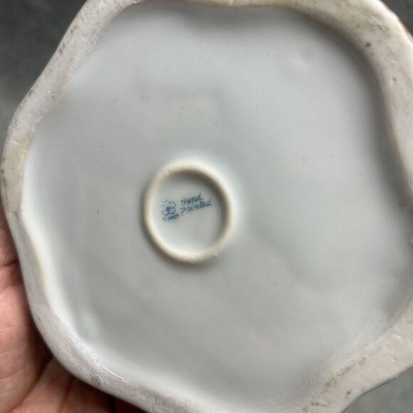 ANTIQ NIPPON Hand Painted Pitcher 7.5" Floral/Raised Beaded Detail 1920s Japan - Picture 9 of 12